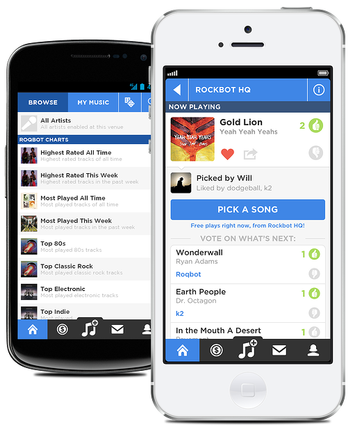 New Rockbot Jukebox App for iOS and Android