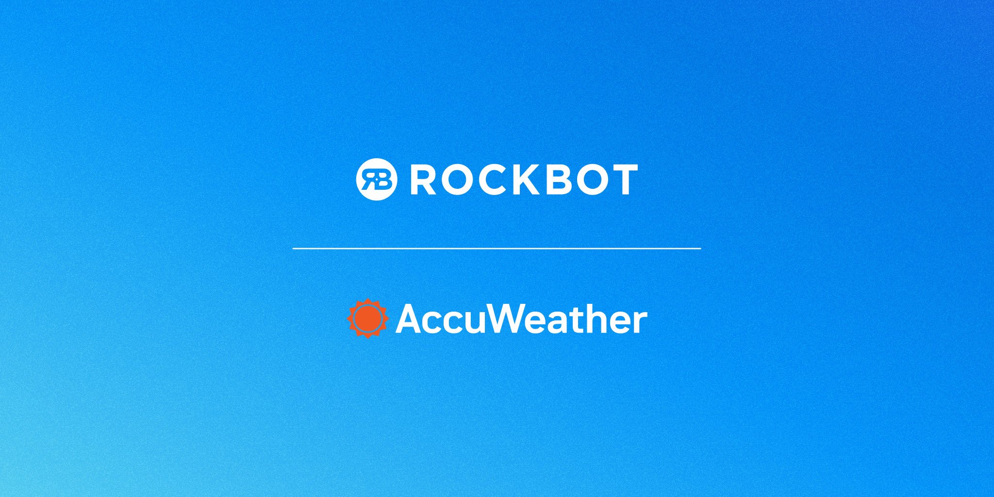 Rockbot and AccuWeather Logos