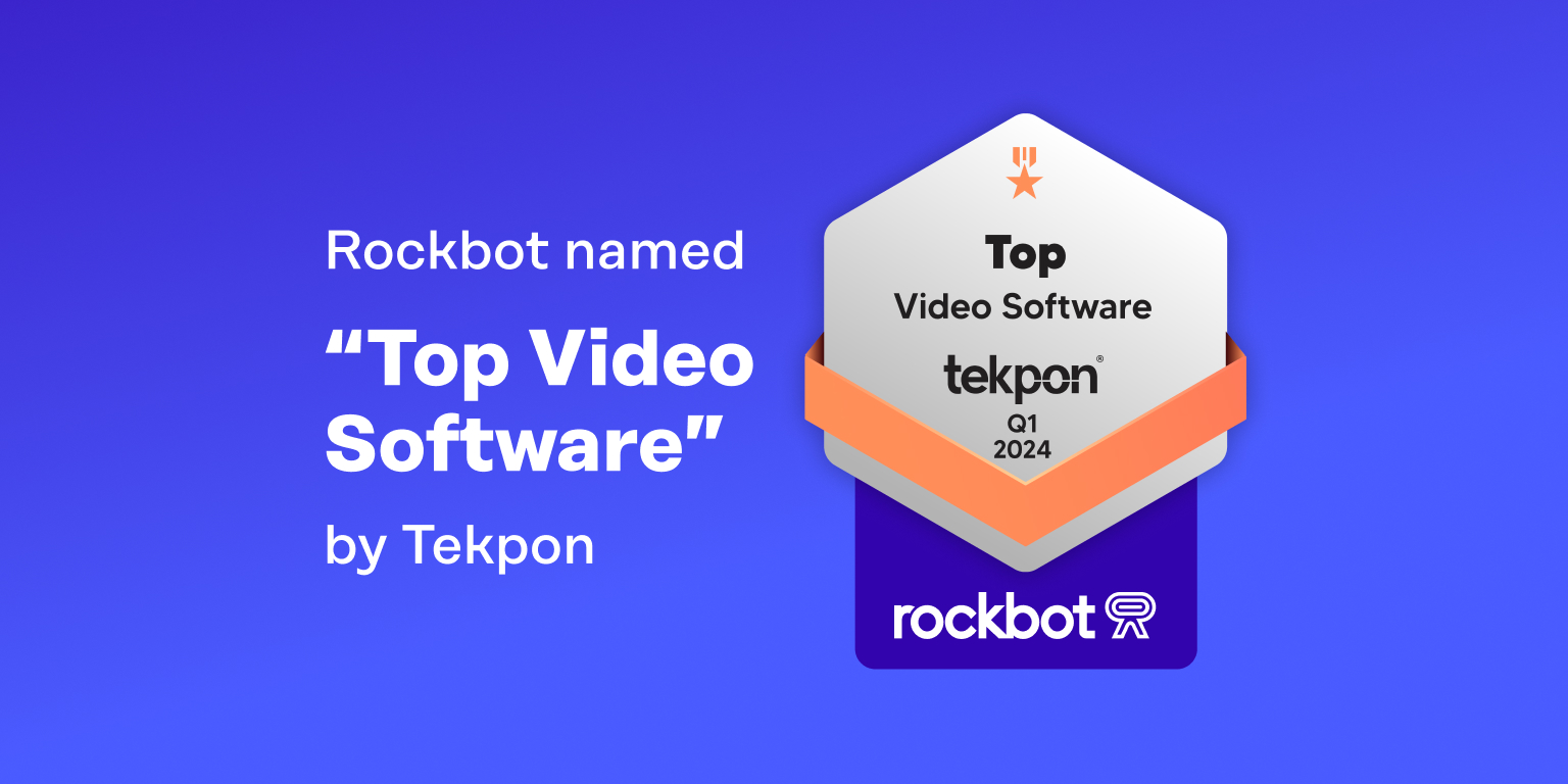Badge and text overlay stating: Rockbot name 
